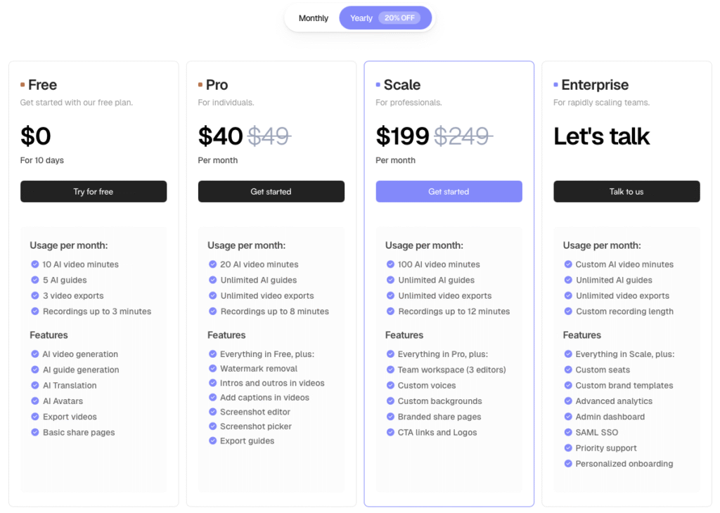 Trupeer AI Pricing